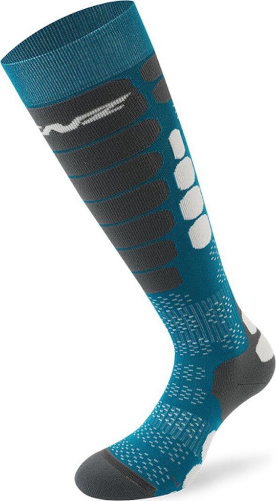 Lenz Skiing 5.0 Socken, blau/grau, 35-38 Produktbild 