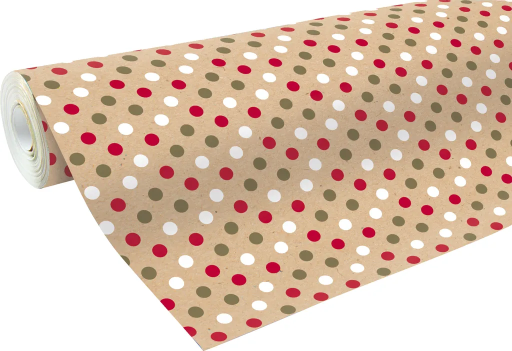 Papier cadeau Clairefontaine à points 50x0,70m pour emballages soignés