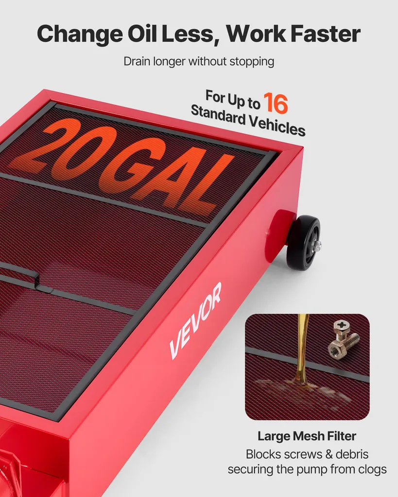 Bac de vidange pour camions et SUV 75,7 L, solution de profil bas pro - 3