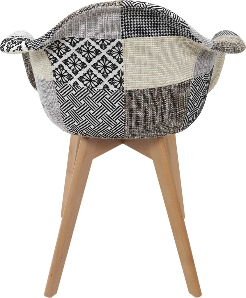 Fauteuil Patchwork Gris Lot de 2 : Fini les Chaises Inconfortables !