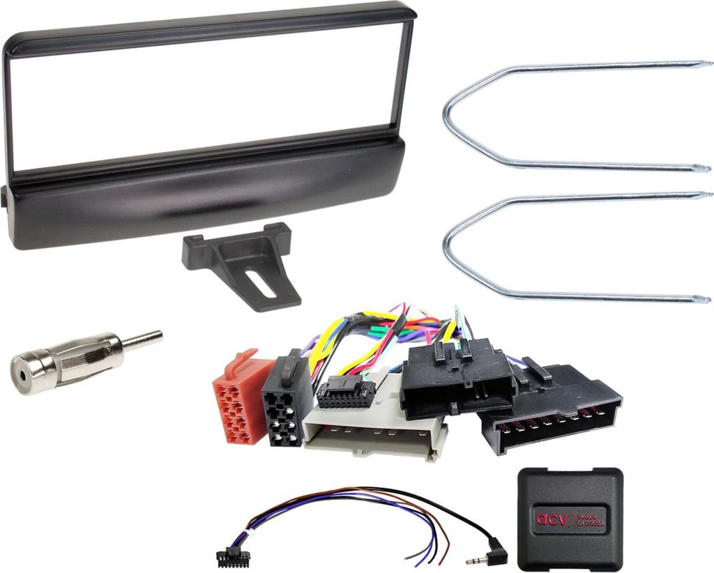 1-DIN Kit passend für Ford Fahrzeuge schwarz 8Pin/8Pin/17Pin LFB/Antenne