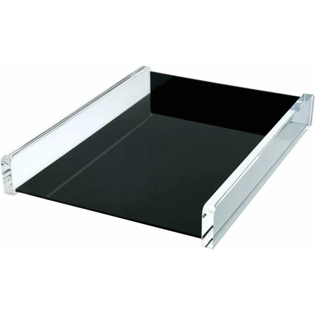 Vaschetta Portacorrispondenza WEDO Acryl Exklusiv A4 | Design Trasparente Nero