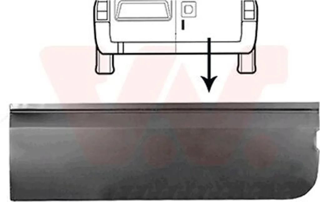 Hayon droit VAN WEZEL 1985150 en acier renforcé pour FORD Transit Mk6