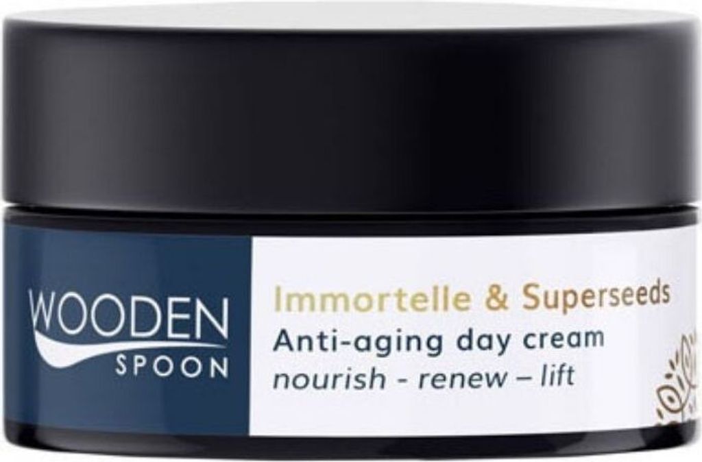 Tägliche Anti-Aging-Creme mit Stroh und Superseeds WoodenSpoon 50 ml