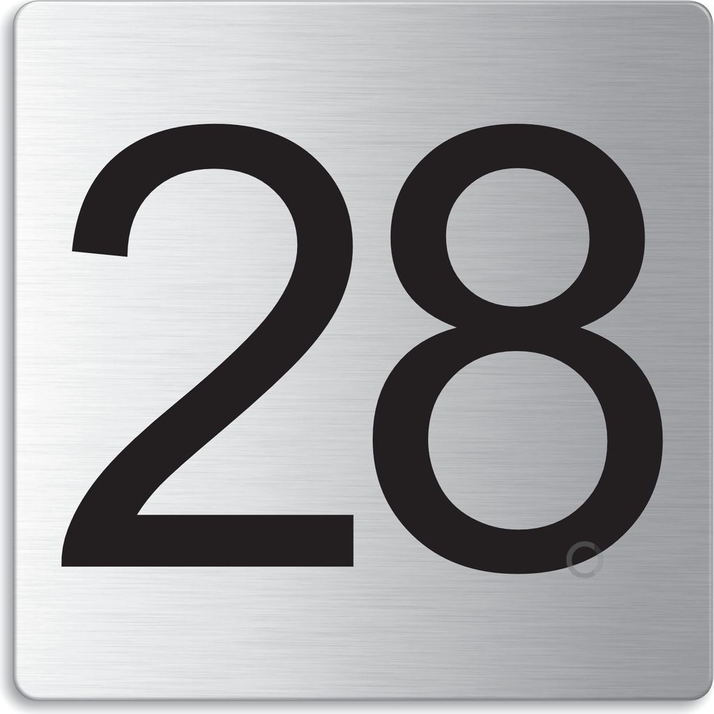 Türnummer I Zimmernummer I EdeIstahI TürschiId "28" I 85x85 mm I Nr.48328