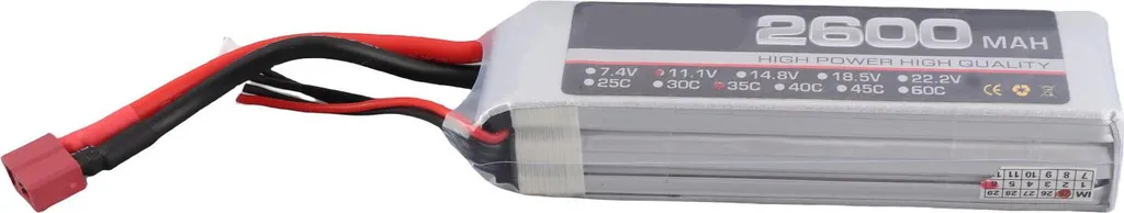 Batterie Lipo 3S 11,1V stable pour éviter les chutes de tension en vol