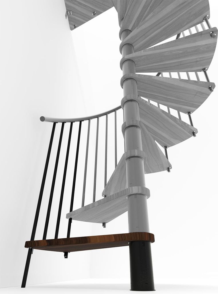 Minka Höhenerweiterung für Spiral Smart 160cm Durchmesser Walnuss Schwarz