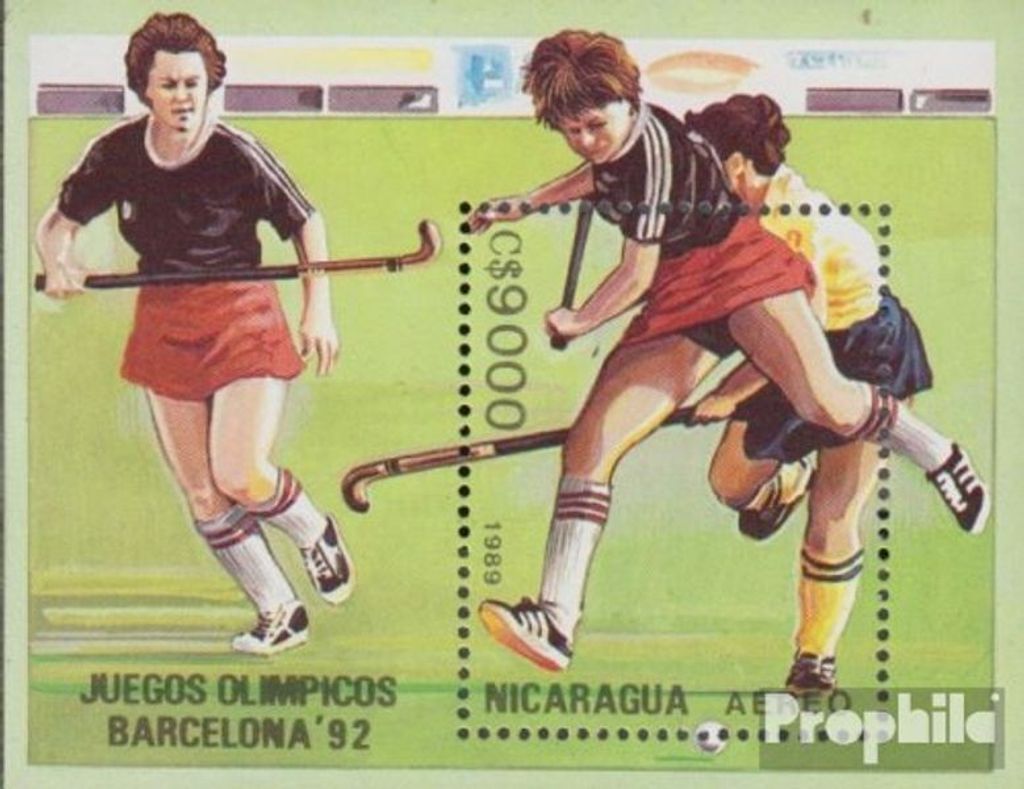Briefmarken Nicaragua 1989 Mi Block186 (kompl.Ausg.) postfrisch Olympische Sommerspiele 92