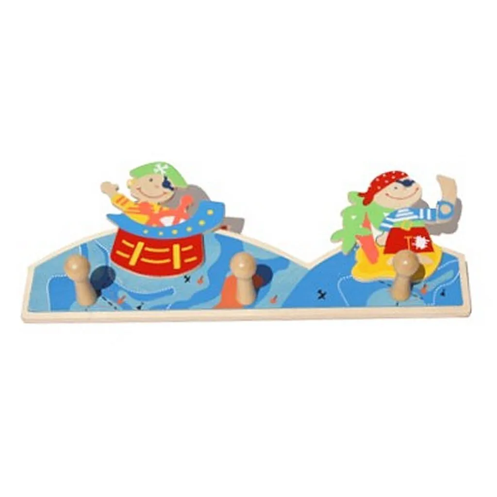 Finissez-en avec le Désordre : Porte-Manteau Bois Pirate pour Enfant