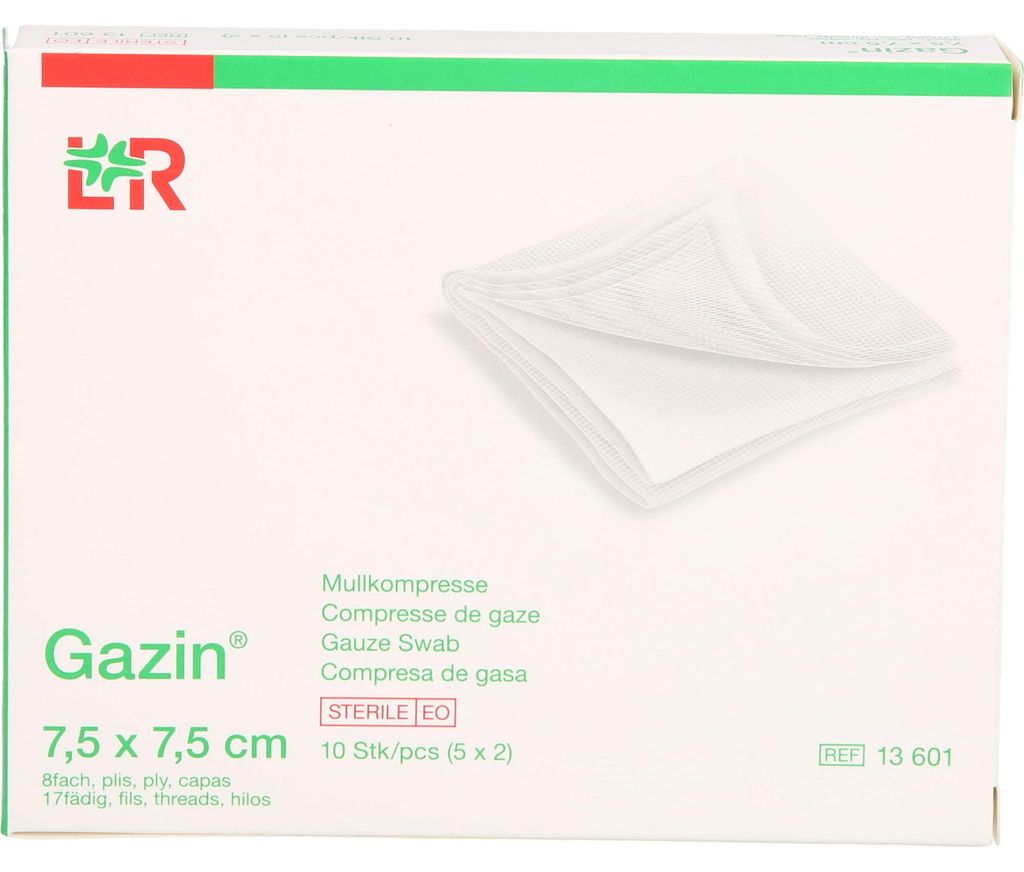 Lohmann & Rauscher Gazin Mullkompresse steril, 7,5 x 7,5 Produktbild 