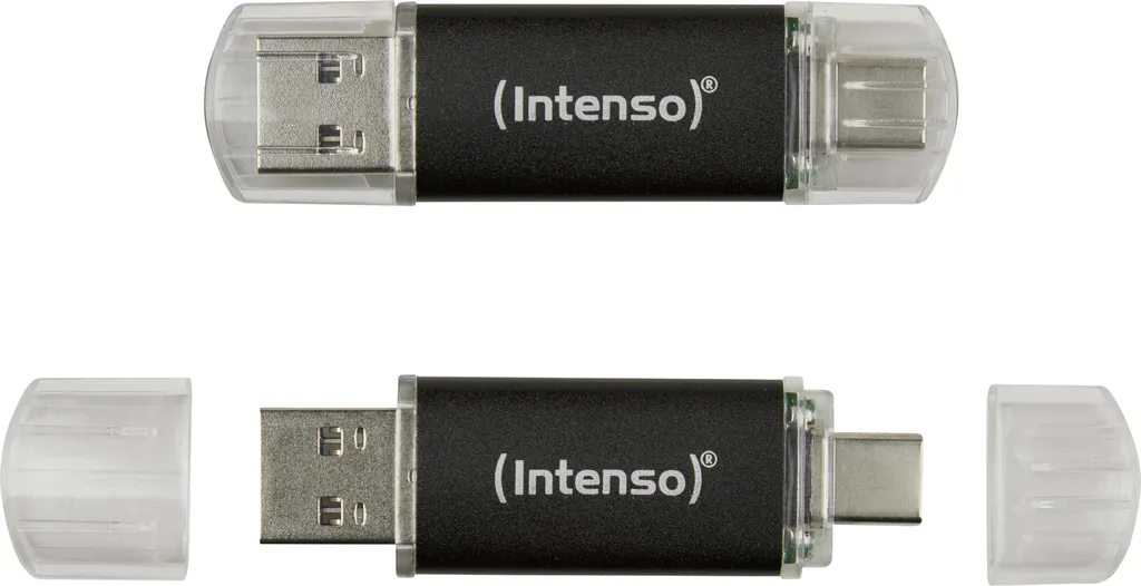Clé USB-C 128 Go pour Smartphone et PC Intenso Twist Line Lot de 2