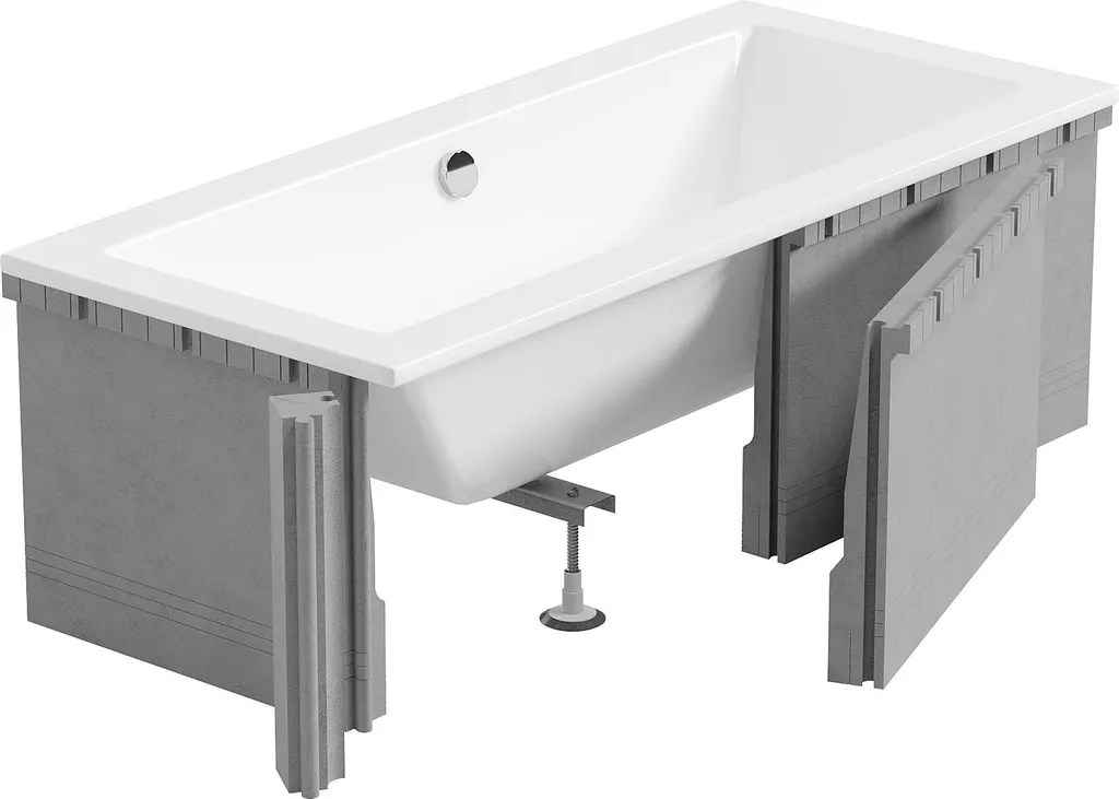 Mexen X-ST incasso in polistirolo per vasca rettangolare 120-150 x 70-90 cm, bianco - 55020-00