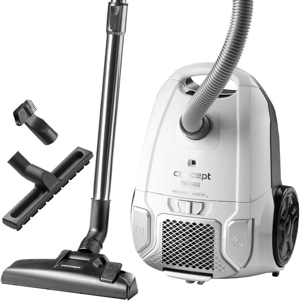 Aspirateur Concept VP8090 Trooper pour poils d'animaux et sols durs blanc