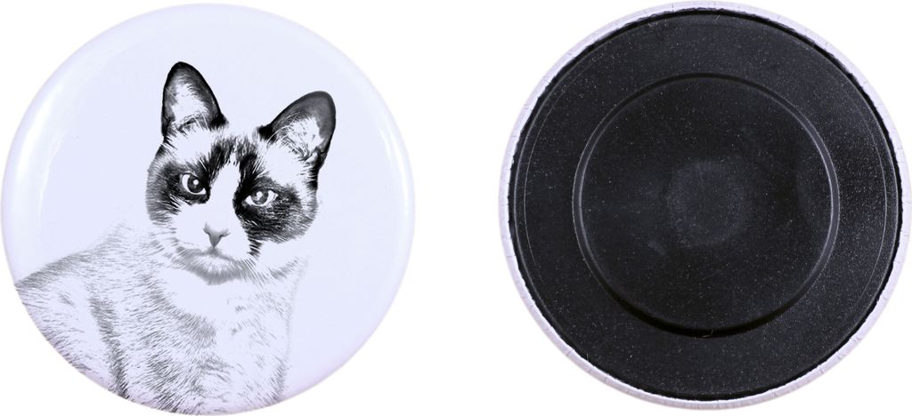 Schneeschuh-Katze - Sammlung von einzigartigen Magneten, eigenes Foto, Marke Art-Dog