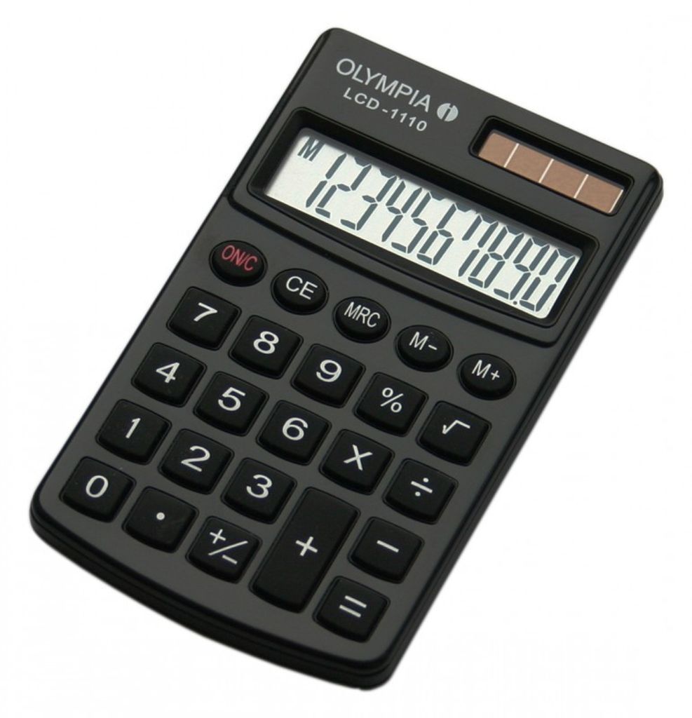 OLYMPIA LCD 1110 Taschenrechner, Schwarz Produktbild 