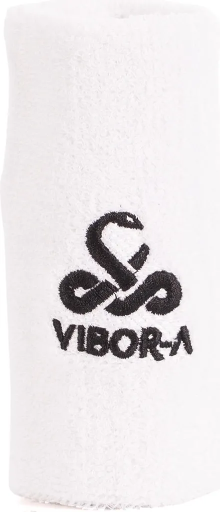Serre-poignet de Sport Large Blanc Vibor-a en Éponge Haute Absorption