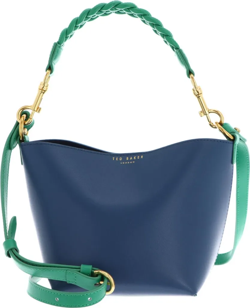 Sac en Cuir à Poignée Tressée Wynola Ted Baker Bleu Design Colourblock