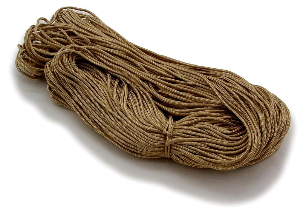 4 Meter Flechtschnur Messingfarbe Dicke 2mm Fallschirmschnur para.-Cord