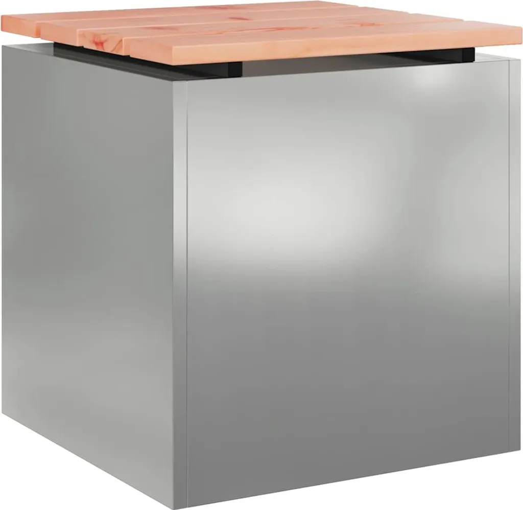 Panchina Giardino Acciaio Zincato 40x40x43 - Il Tuo Angolo di Relax
