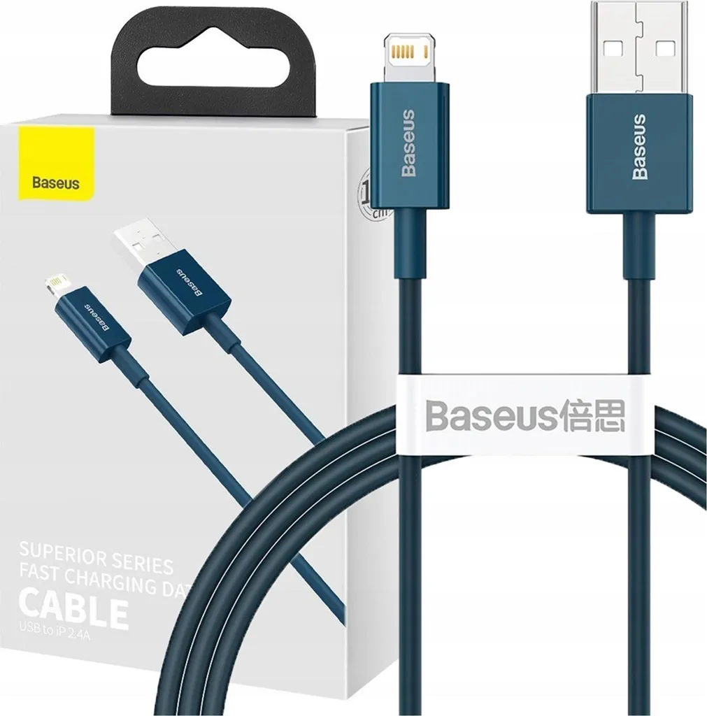 Offerta Cavo Baseus Lightning 2.4A 1 Metro Blu | Prezzo Imbattibile