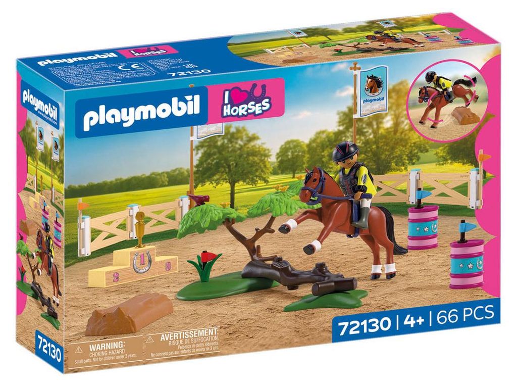 PLAYMOBIL - Parcours d'obstacles pour chevaux - 72130 Image du produit 
