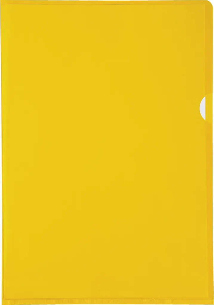 Chemises de Classement Ouvertes A4 en PVC Jaune Lot de 100 Exacompta