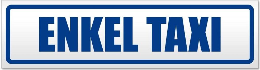 Kiwistar Enkel Taxi Magnetschild Schild magnetisch - 60cm Verkehrsblau - Magnetfolie für Auto PKW Kfz