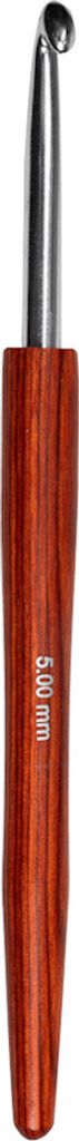 12 mm Wollhäkelnadel aus Alu mit Holzgriff von LANA GROSSA