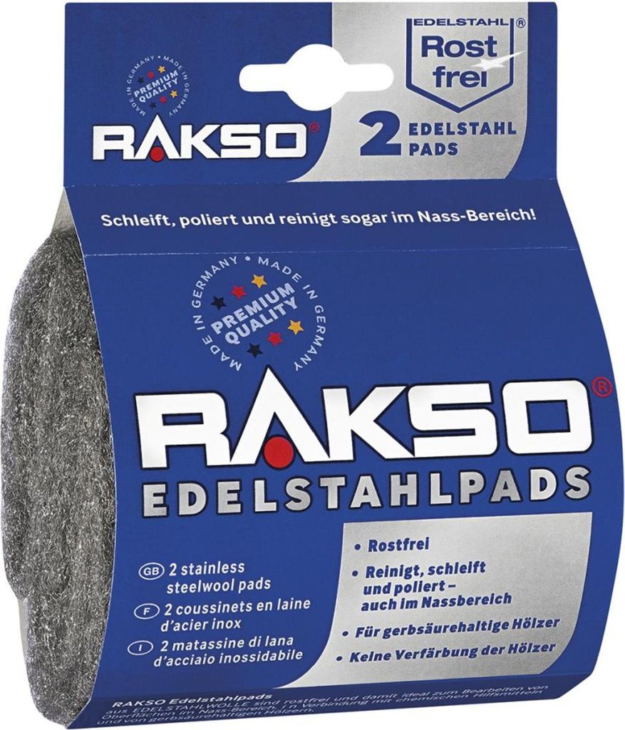 Rakso Edelstahlwolle-Schleifkissen extra fein SB