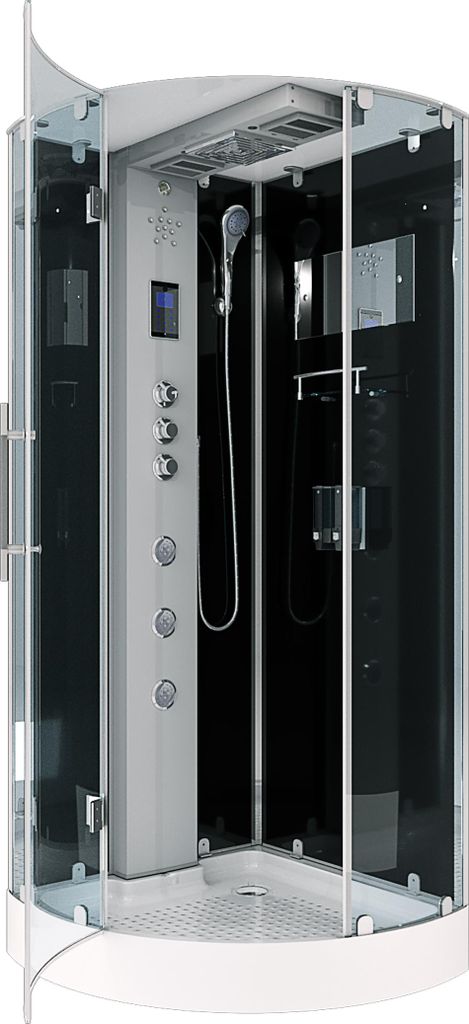 AcquaVapore D37-13L1 Dusche Duschtempel Komplett Duschkabine -Th. 90x90 OHNE 2K Scheiben Versiegelung