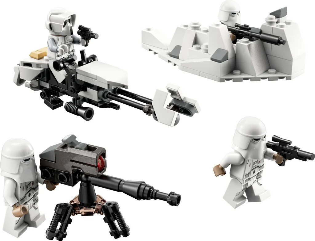 LEGO Star Wars 75320 Pack de bataille Snowtrooper pour fans de Hoth