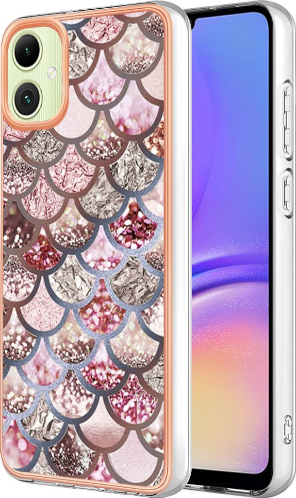 Hülle für Samsung Galaxy A05 Muster TPU Silikon Stoßdämpfer Bumper Schutzhülle Kaffee