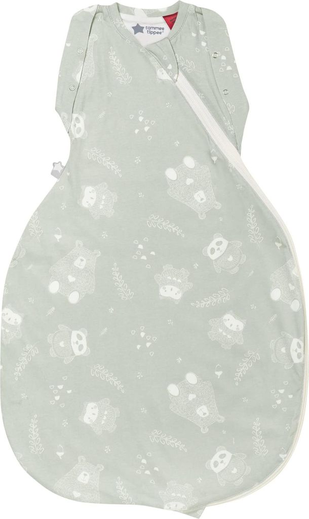 Tommee Tippee Babyschlafsack, The Original Grobag, Hüftgerechtes Design, Weiches Gewebe mit Hohem Baumwollanteil, 3-6 Monate, 2,5 TOG, Woodland Gr...