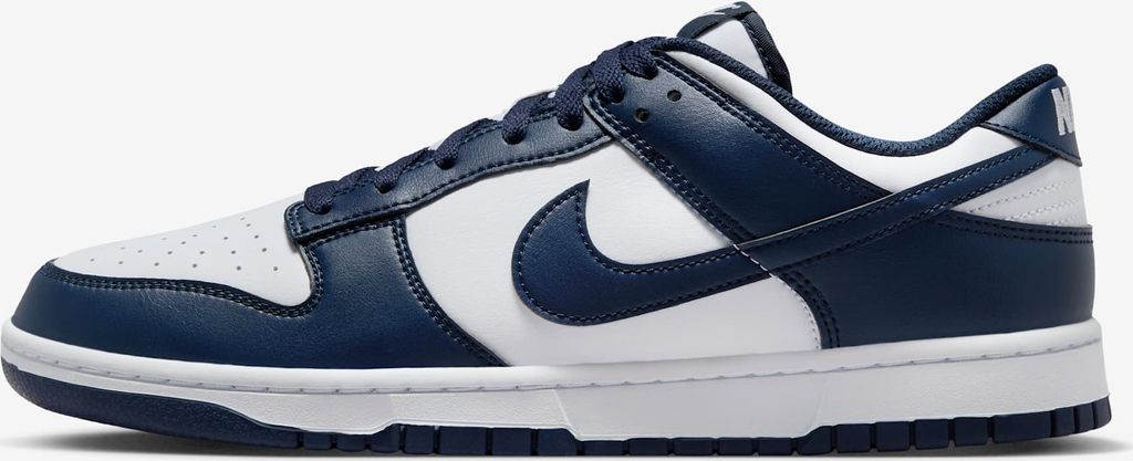 Nike Dunk Low Retro "White Midnight Navy" Blau, Größe: 43