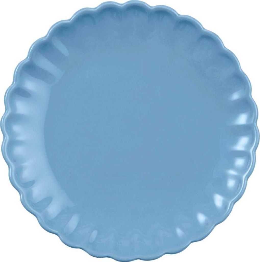 IB Laursen Kuchenteller Mynte BLUE BELL Blau Keramik Teller Geschirr