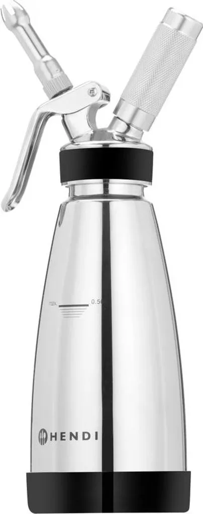 HENDI Termosifone 0,5L Professionale: Sifone per Spume e Mousse Inox