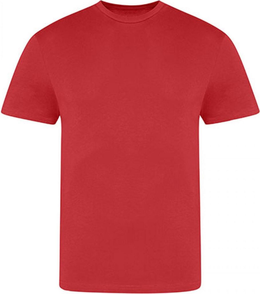 Just Ts JT100 | Herren Shirt The 100 T, Gekämmte, ringgesponnene Baumwolle - Farbe: Fire Red - Größe: L