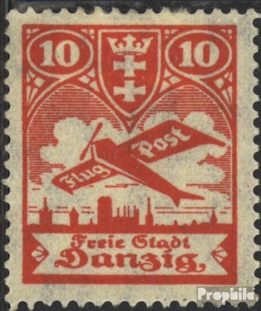Briefmarken Danzig 1924 Mi 202 postfrisch Flugpost
