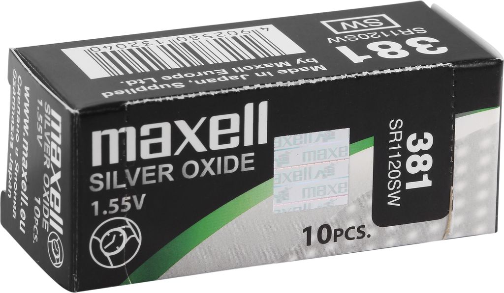 Maxell SR1120SW, Wegwerpbatterij, SR1120W, Zilveroxide, Productafbeelding 
