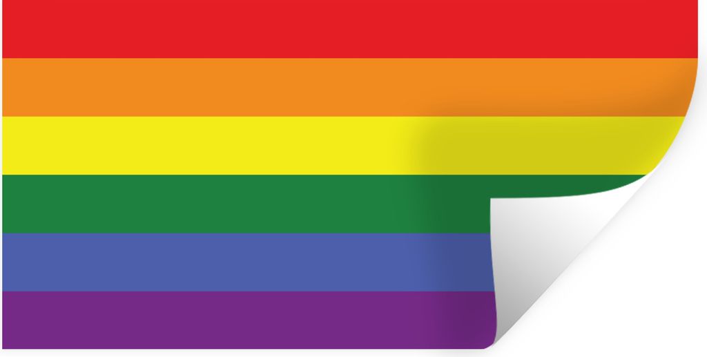 MuchoWow Wandtattoo Wandsticker Wandaufkleber Regenbogen - Liebe - Stolz 160x80 cm Selbstklebend und Repositionierbar - Sticker - Dekorfolie