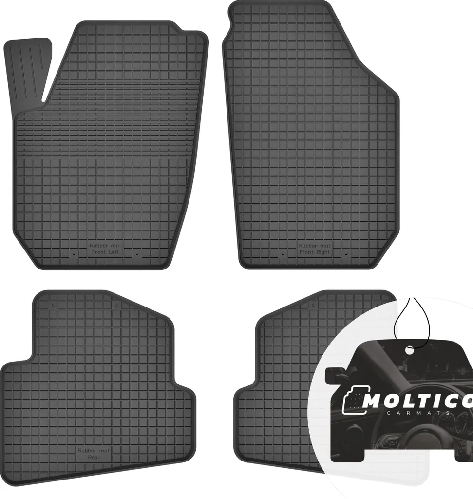 Set Tappetini Gomma Su Misura Audi A1 8X (2010-2018) - Bordo Protettivo 3D