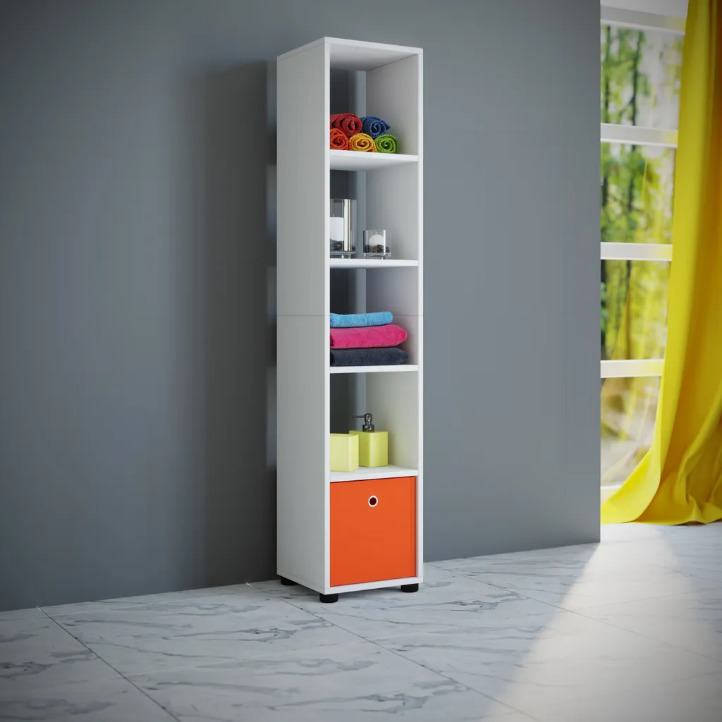 Meuble de rangement Benas-5 bois pour optimiser les angles et recoins - 5