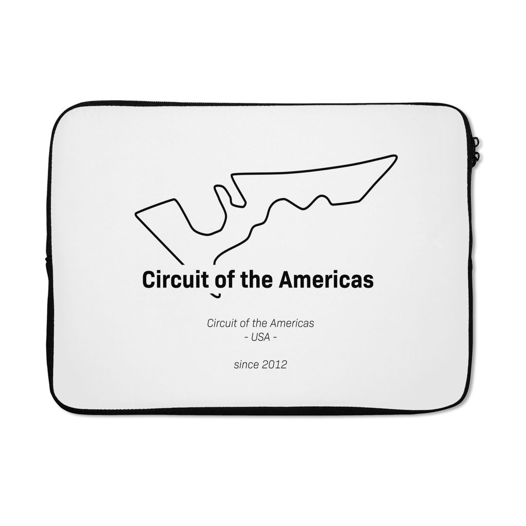 MuchoWow Laptop Hülle 14 ZollFormel 1 -Amerika -Rennstrecke Laptoptasche - Laptoptasche - Stoßsicher - Schutzhaube