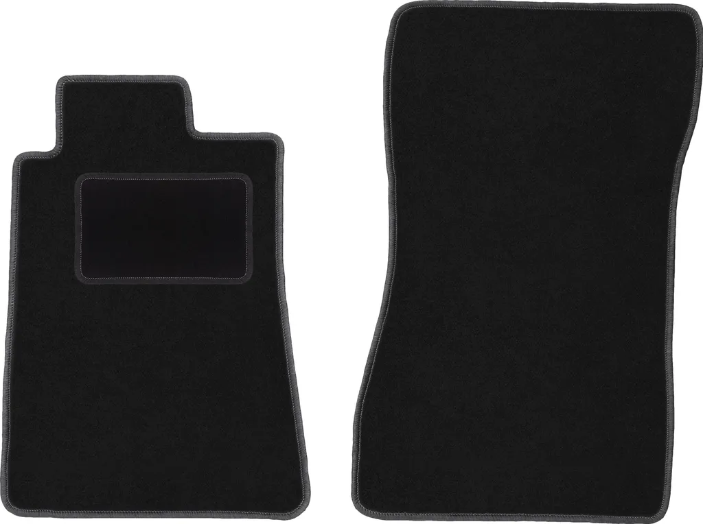 Mercedes C W202 Tappetini Anteriori Velluto Neri Set con Fissaggi