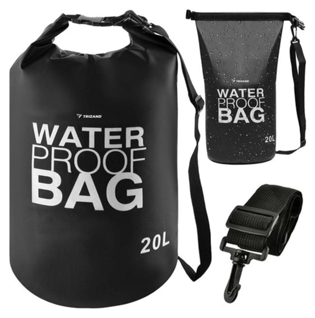 Trizand 23566 Vodotesný vak 20 l, čierna Obrázok produktu 
