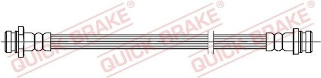 QUICK BRAKE 25.037 Bremsschlauch Hinten Links für OPEL AGILA (B) (H08) für SUZUKI SWIFT III (MZ, EZ) für VAUXHALL Agila Mk II (B) (H08)