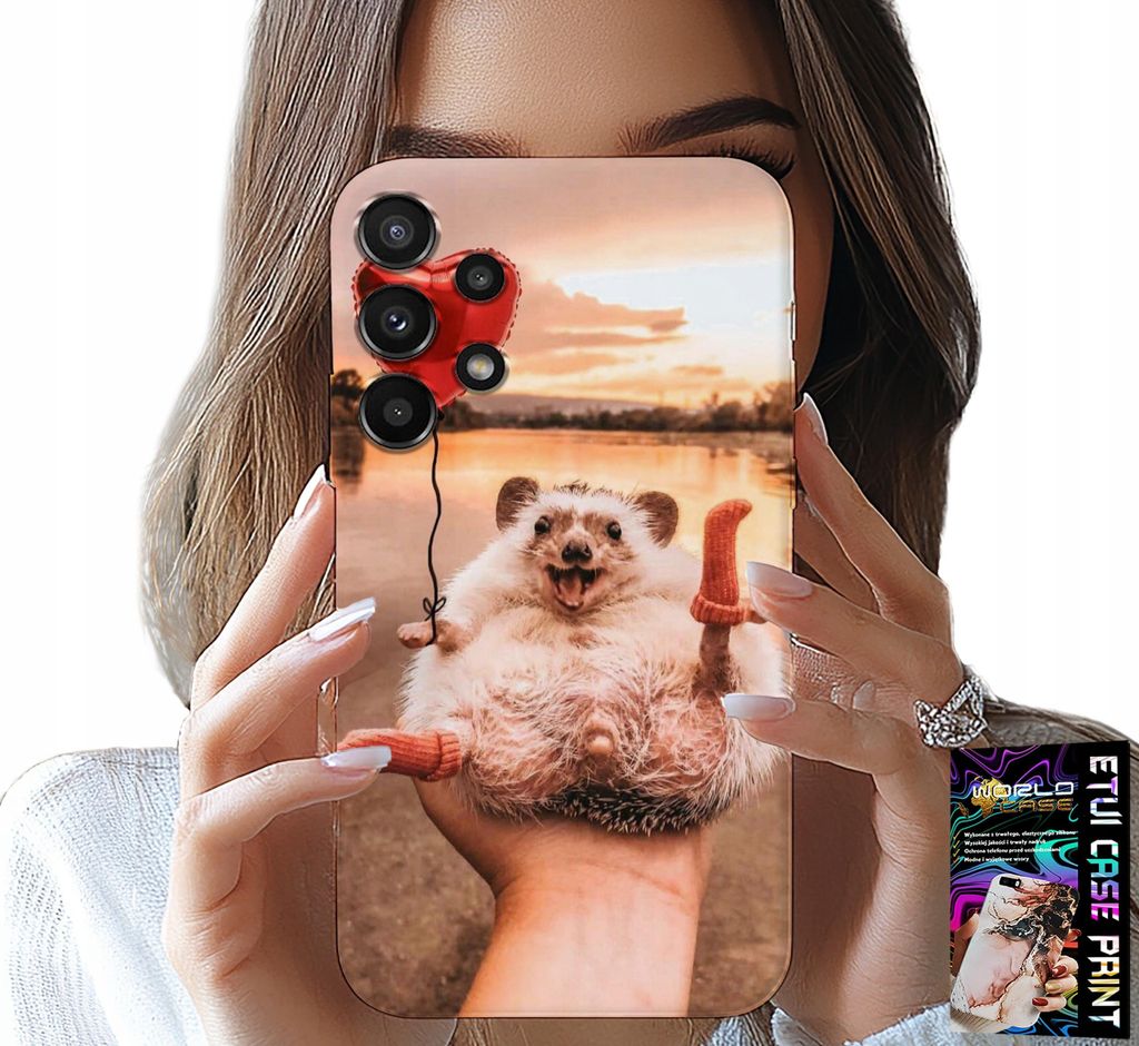 Etui Für Samsung Galaxy A32 4G - Bedruckter Süsser Pygmäen-Igel, Etui