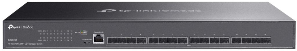 TP-Link TL-SX3016F 16-Port 10GE SFP+ L2+ Managed Switch