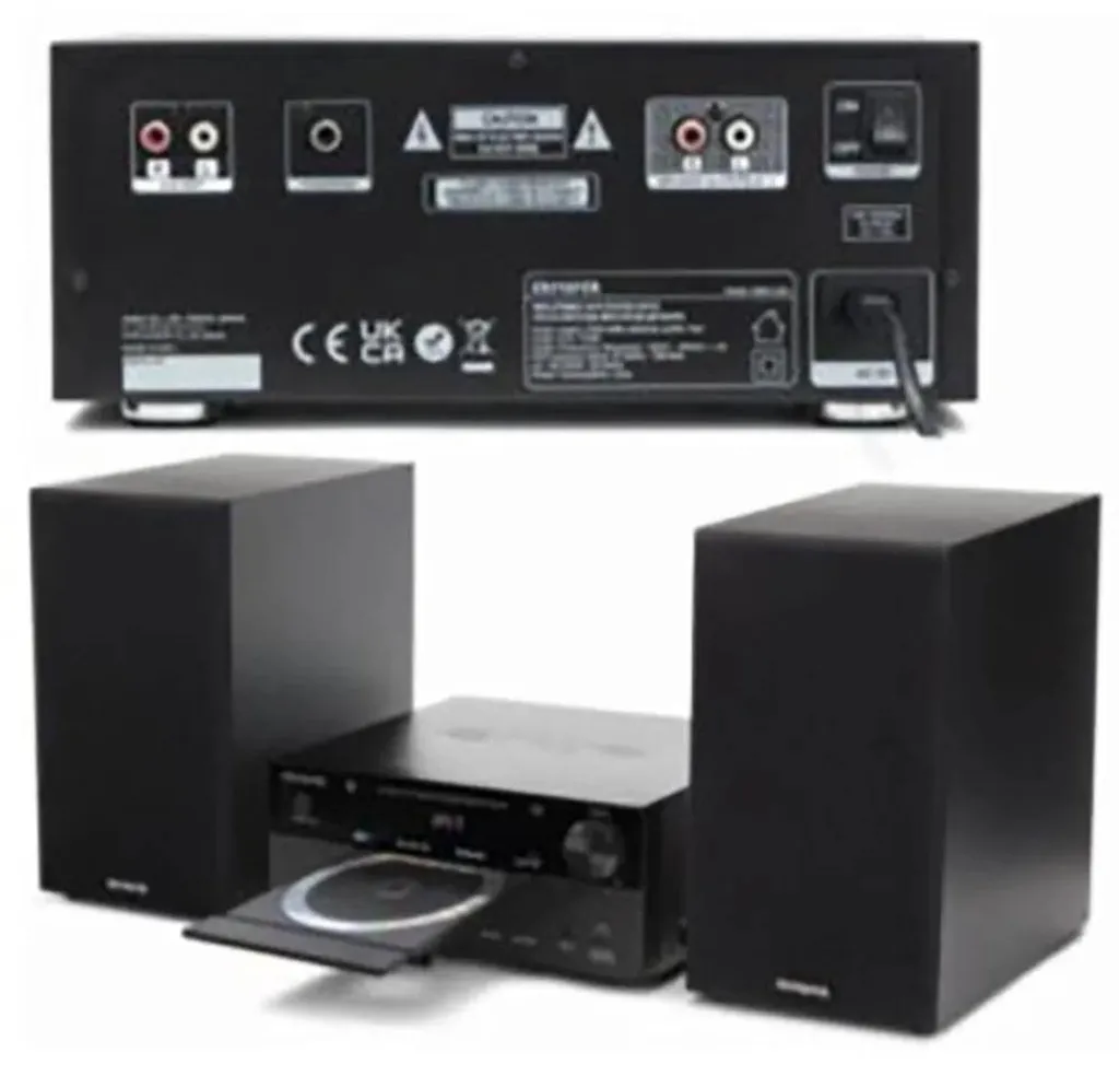 Aiwa MSBTU-550BK Micro-chaîne Hi-Fi Bluetooth Noire avec Prise EU 220V