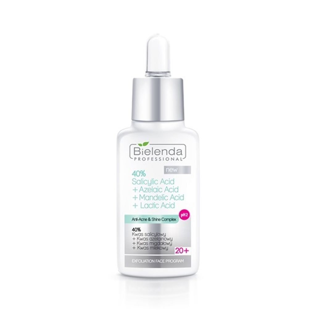 Bielenda Chemisches Peeling 40% Salicylsäure + Azelainsäure + Mandelsäure + Milchsäure, 30 ml